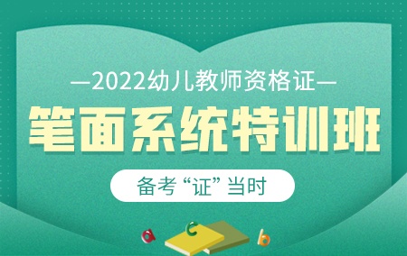2024年幼儿教师资格证【笔面系统特训班】
